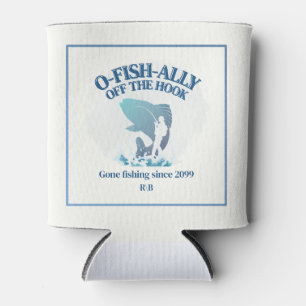 Porta-lata Festa de Aposentadoria Ofishally Off The Hook Masc