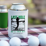 Porta-lata Festa de Despedida de Golfe Engraçado Último Burac<br><div class="desc">Este costume pode destacar a frase brincalhona "Last Hole He ll Ever" em verde, preto e branco, fazer-os um acréscimo de excelente a uma festa de solteiro com tema de golfe. Personalize-os com o nome do noivo para um toque único e memorável. Ideal para o noivo e seus amigos, estes...</div>