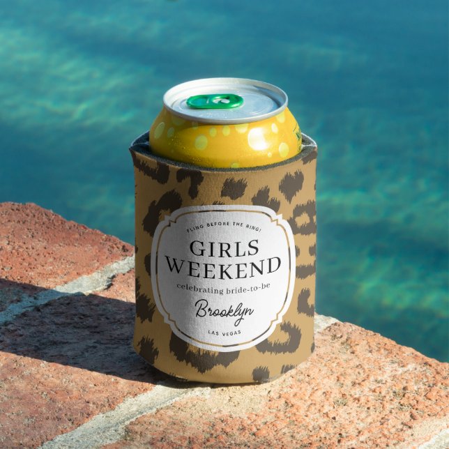 Porta-lata Festa de Despedida de Solteira com Estampa de Anim (Piscina in situ)