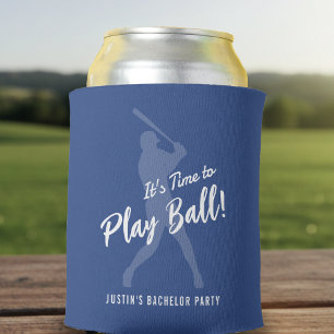 Porta-lata Festa de Despedida de Solteiro de Beisebol É Hora
