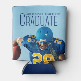 Porta-lata Festa de formatura Fotográfica do jogador de futeb