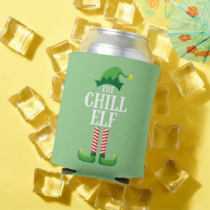 Porta-lata Festa de Natal do Grupo Familiar Chill Elf Matchin