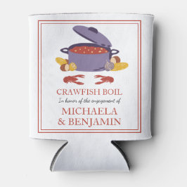 Porta-lata Festa de noivado de Chá de Casais de lagosta