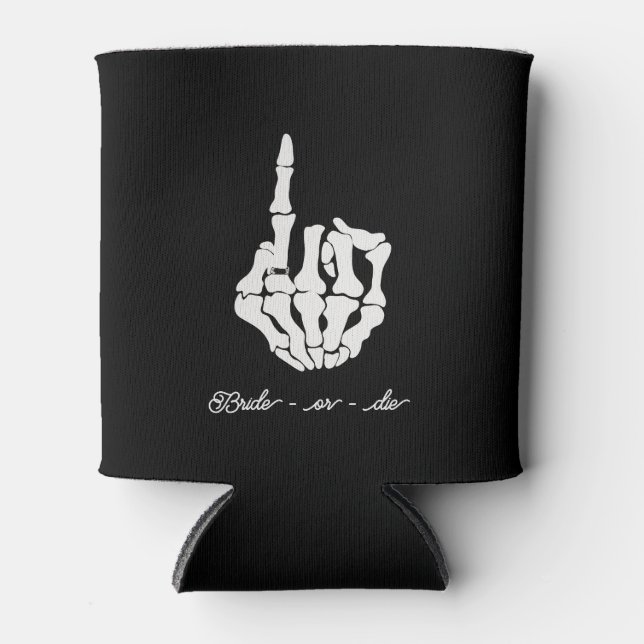 Porta-lata festa de solteira assustadora pode resfriar (Frente)