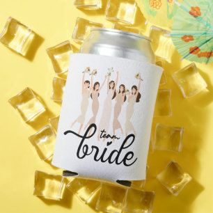 Porta-lata Festa de solteira da Equipe Noiva Bridesmaid