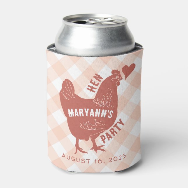 Porta-lata Festa de Solteira Galinha Despedida (Can Front)