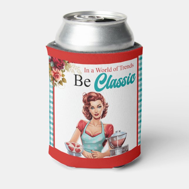 Porta-lata Festa de solteira Pinup azul clássico (Can Back)