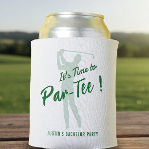 Porta-lata Festa de Solteiro de Golfe É Hora de Par-Tee