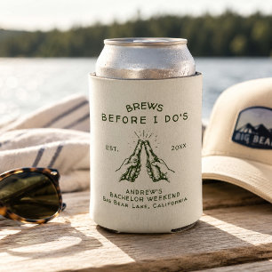 Porta-lata Festas de Solteirão Personalizadas Brews Before I 