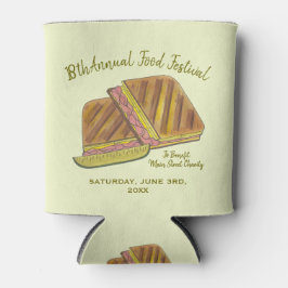 Porta-lata Festival de Comida de Queijo Suíço de Peixe Sanduí