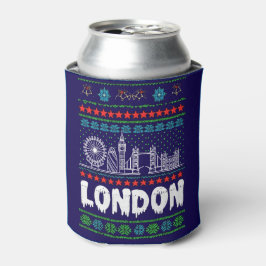 Porta-lata Festivo London Reino Unido Fúria Natal
