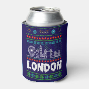 Porta-lata Festivo London Reino Unido Fúria Natal