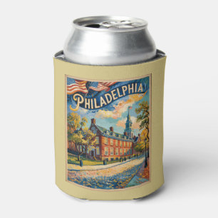 Porta-lata Filadélfia Pensilvânia EUA Van Gogh Retro Viagem
