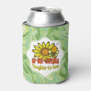 Porta-lata Filha inacreditável Girassóis e abelhas