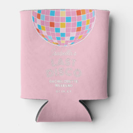 Porta-lata Fim de Semana da Bola de Disco Rosa Moderna