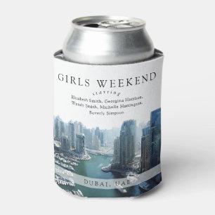 Porta-lata Fim de Semana de Garotas Silhueta de Dubai