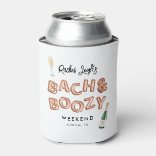 Porta-lata Fim de Semana de Solteira Bach & Boozy Dourado Ros
