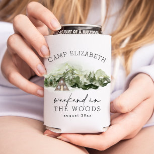 Porta-lata Fim de Semana nas Montanhas Acampamento Despedida 