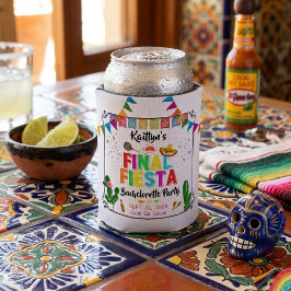 Porta-lata Final Fiesta Mexicana Bachelorette Party Favor