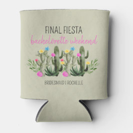 Porta-lata Final Fiesta Personalized Bachelorette Party