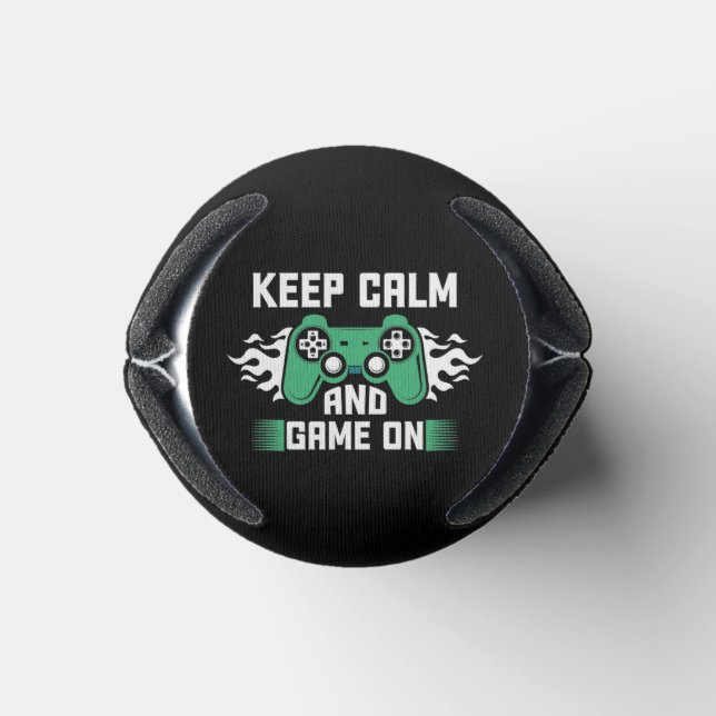 Porta-lata Fique Calmo E Jogue (Parte inferior)