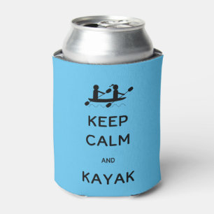 Porta-lata Fique calmo e Kayak comigo Seltzer Can Cooler