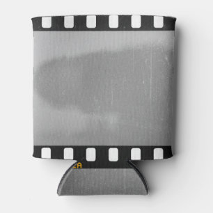 Porta-lata Fita de filme raspada, marcador de posição.