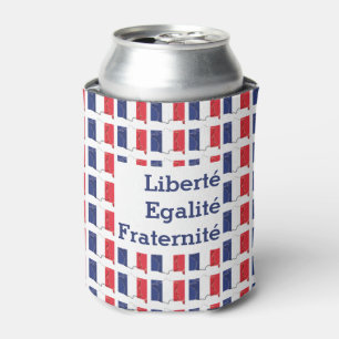 Porta-lata FLAG Liberté Egalité Fraternité