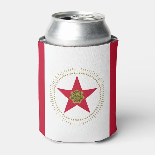 Porta-lata Flag of Birmingham, Alabama Can Cooler (Can Front)