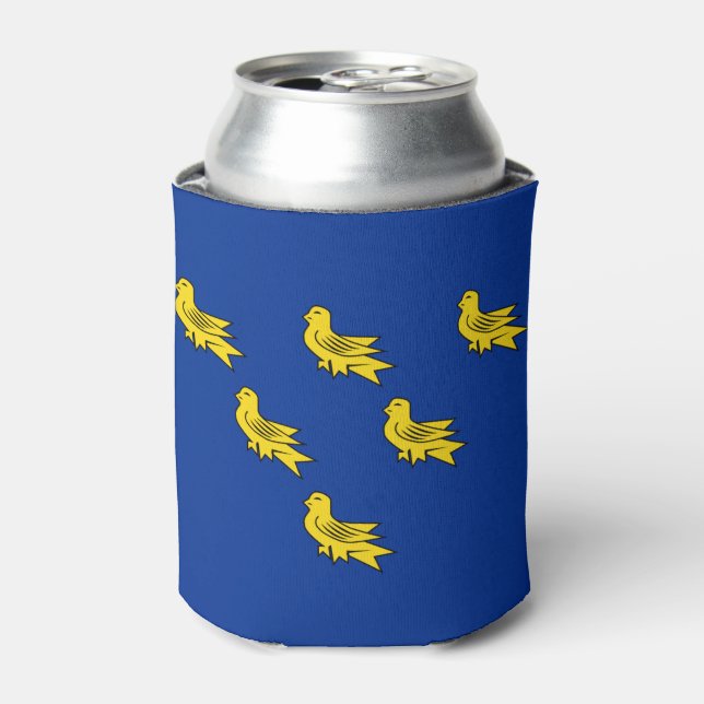 Porta-lata Flag of Sussex Can Cooler (Can Front)