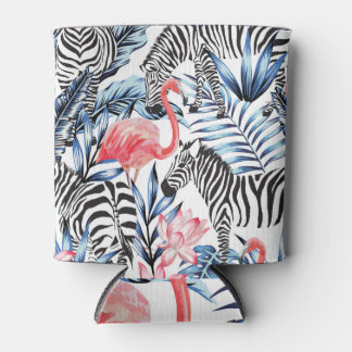 Porta-lata Fláir Tropical: Paraíso Flamingo Zebra