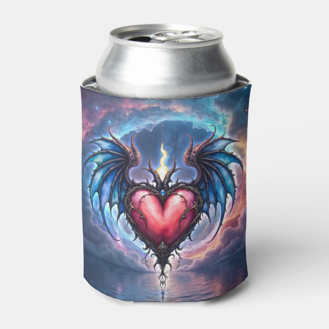 Porta-lata Flamebound Heart of the Moon – Gothic Cosmic Love  (Can Front)