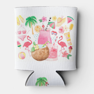 Porta-lata Flamingo Beach Lover Cooler