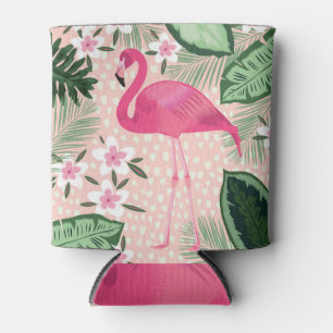 Porta-lata Flamingo, palmeiras, design de cozinha