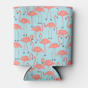 Porta-lata Flamingo Retrô Verão à Beira da Piscina Retrô Mi