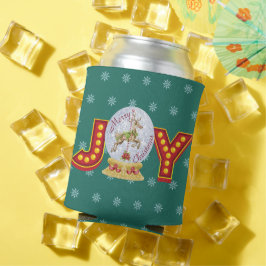 Porta-lata Flocos de neve do globo natal vintage