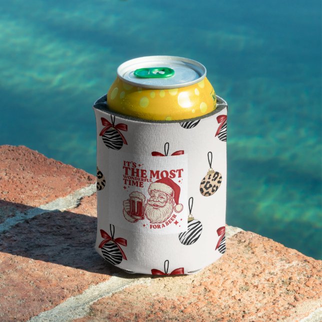 Porta-lata Flocos de neve vermelhos e brancos (Piscina in situ)