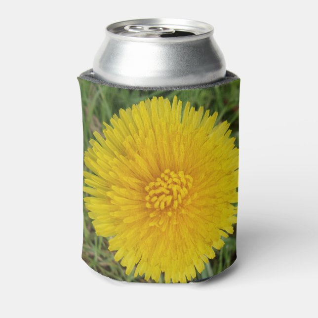 Porta-lata Flor Amarelo Dandelion Personalizado Pode Resfriar (Can Back)
