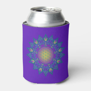 Porta-lata Flor Da Vida - Índia Mandala 3