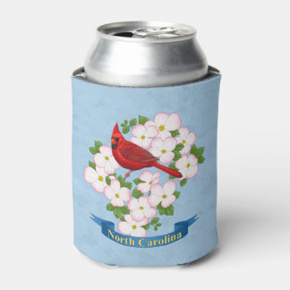 Porta-lata Flor de Dogwood do Cardeal Estadual da Carolina do