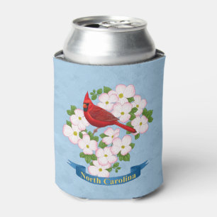 Porta-lata Flor de Dogwood, Pássaro Cardeal da Carolina do N