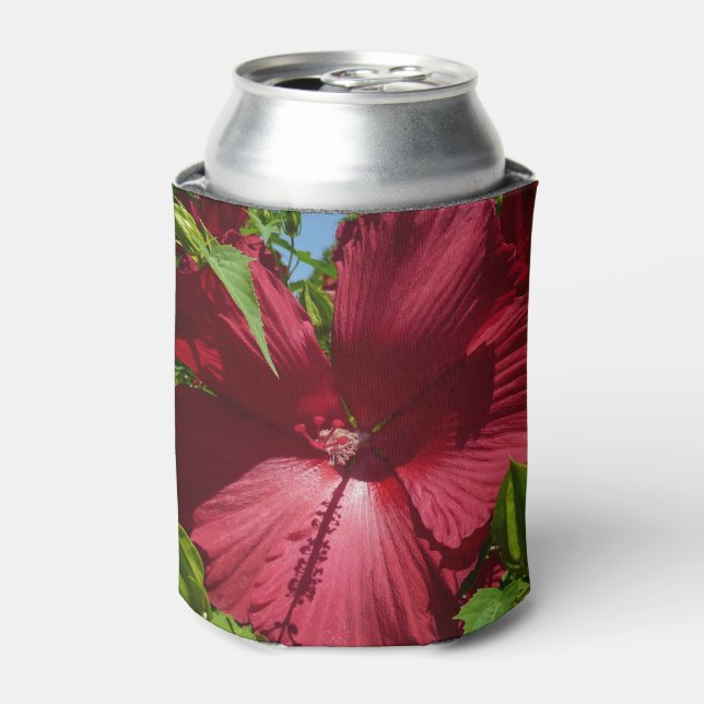 Porta-lata Flor de Hibiscus e Céu Azul (Can Front)