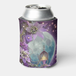 Porta-lata Flor de Lua Roxa de Fantasia Detalhada