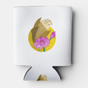 Porta-lata Flor Koi Fish