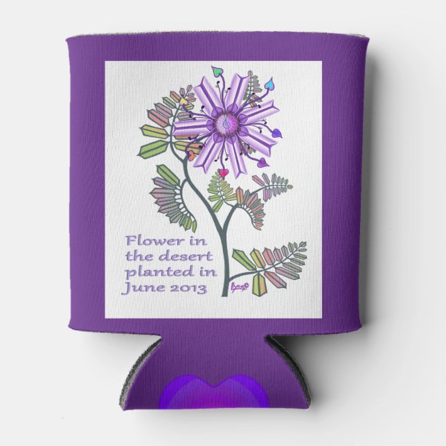 Porta-lata Flor no deserto pode arrefecer (Frente)