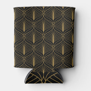 Porta-lata Floral árabe, fundo de Art Deco.