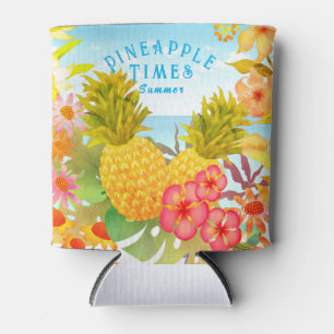 Porta-lata Floral da Praia do Abacaxi