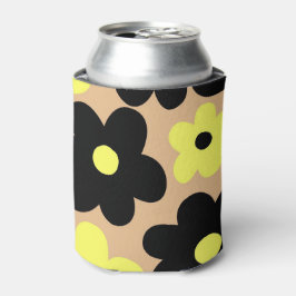 Porta-lata Floral Elegante Amarelo-bege-amarelo