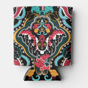 Porta-lata Floral Indiano: Papel de Parede Sem Costura Vintag