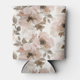 Porta-lata Floral Ocidental Rosa Tan